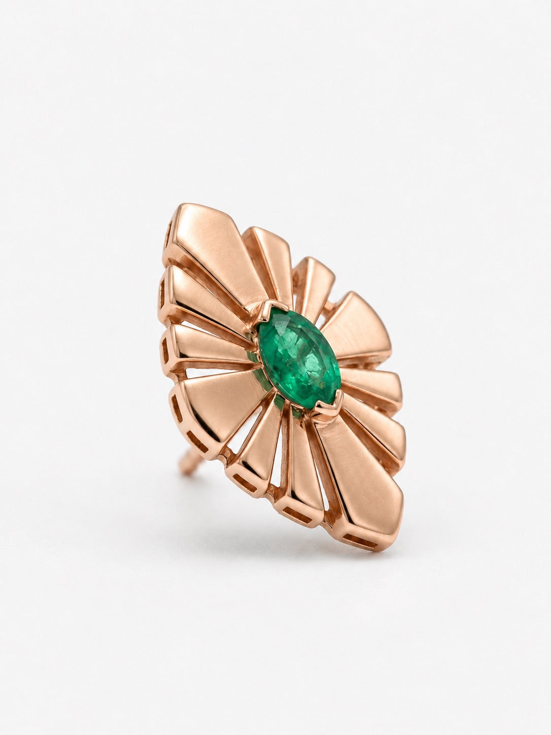 Baby Daisy Crush Earring - Green Sapphire