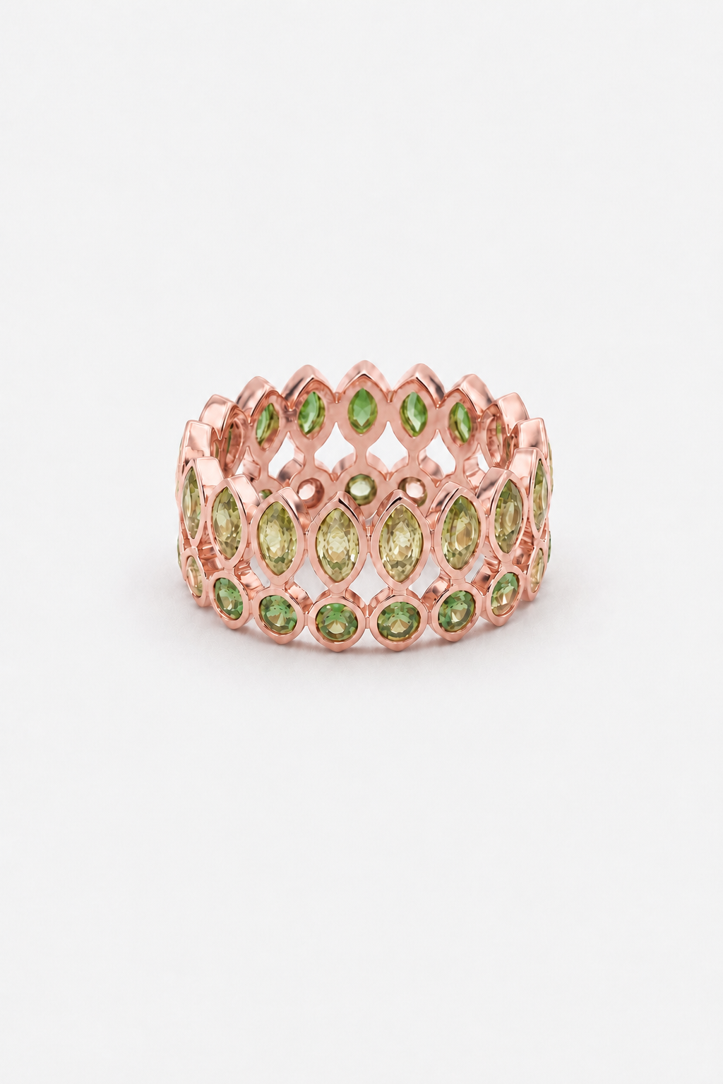 Bague Reine Couronne Verte