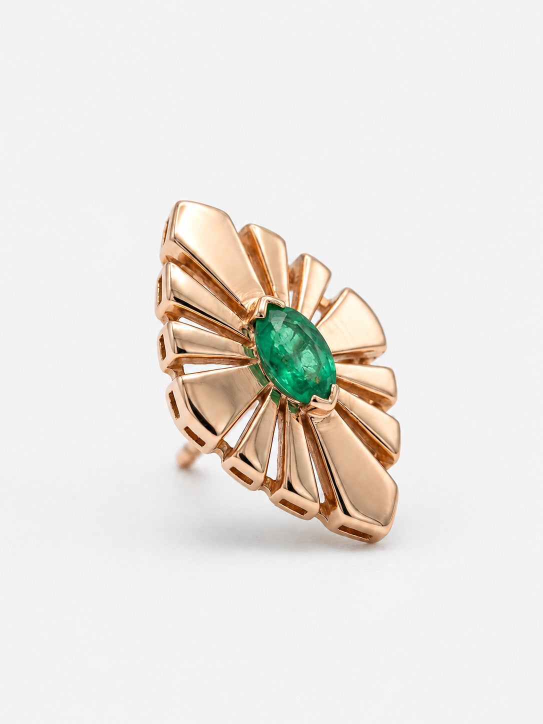 Baby Daisy Crush Earring - Green Sapphire