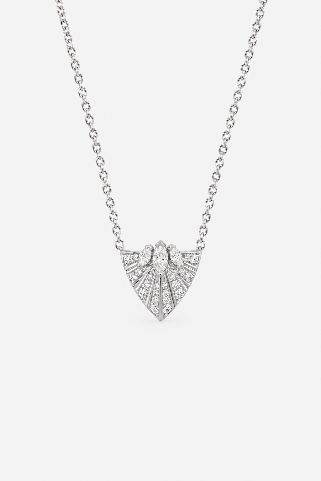 Collier Plume d'Or Tout Pavage