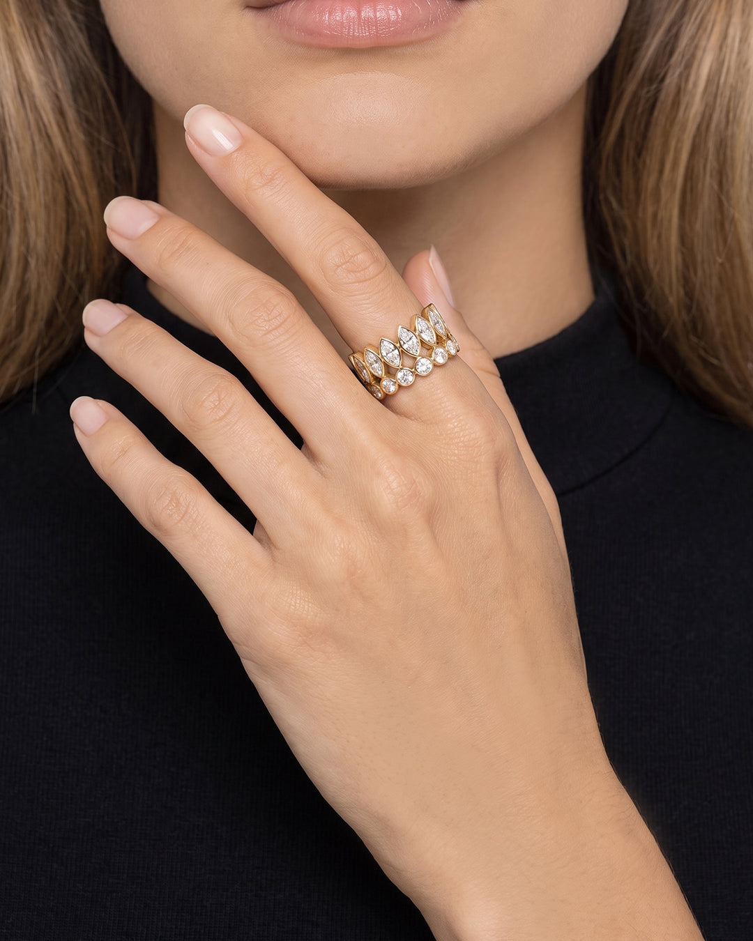 Bague Reine Couronne de Diamants
