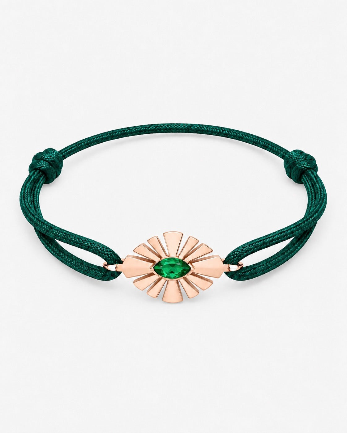 Bracelet Daisy Crush sur cordon - Emeraude