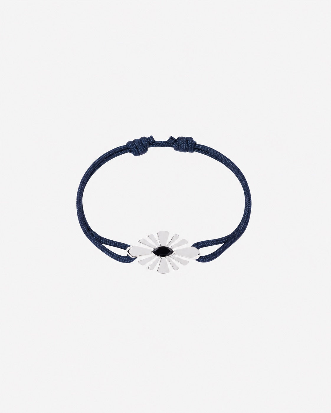 Bracelet Daisy Crush argent sur cordon