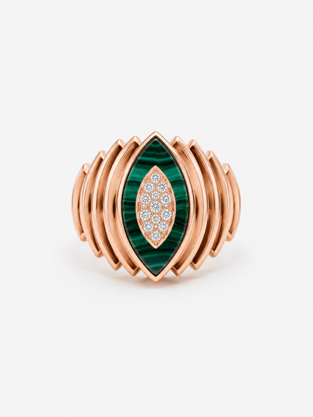 Chevalière Malachite