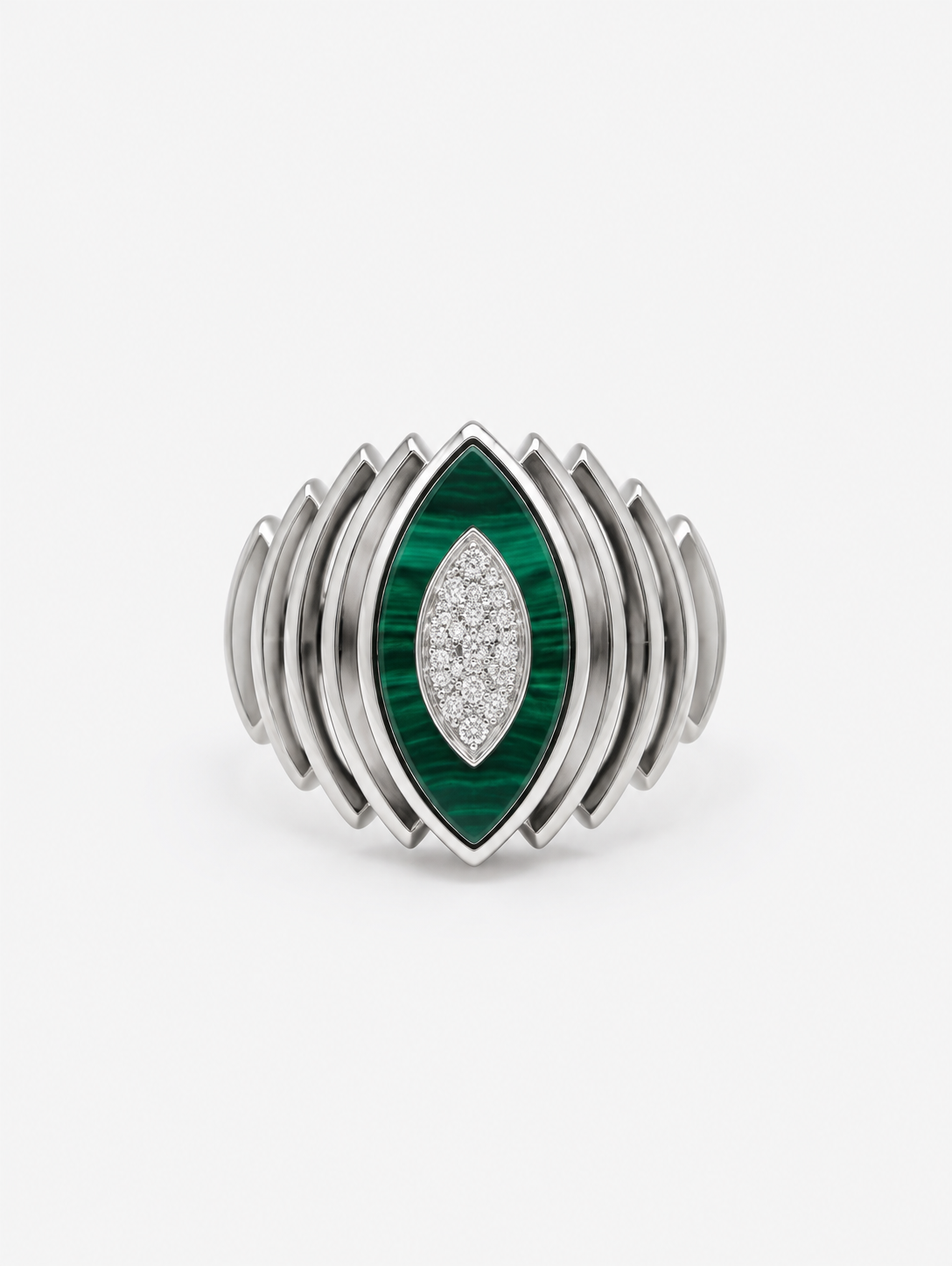 Chevalière Malachite