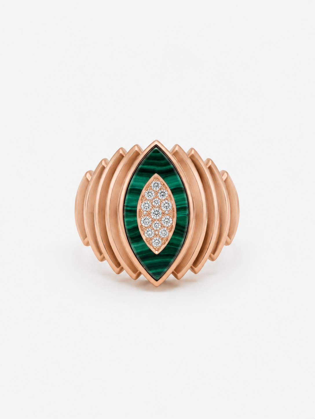 Chevalière Malachite