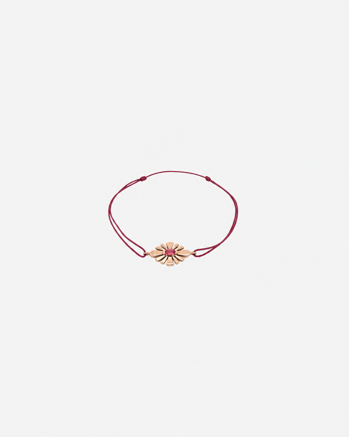 Bracelet Daisy Crush sur cordon - Grenat