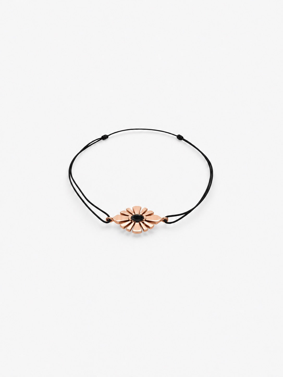 Bracelet Daisy Crush sur cordon - Diamant noir