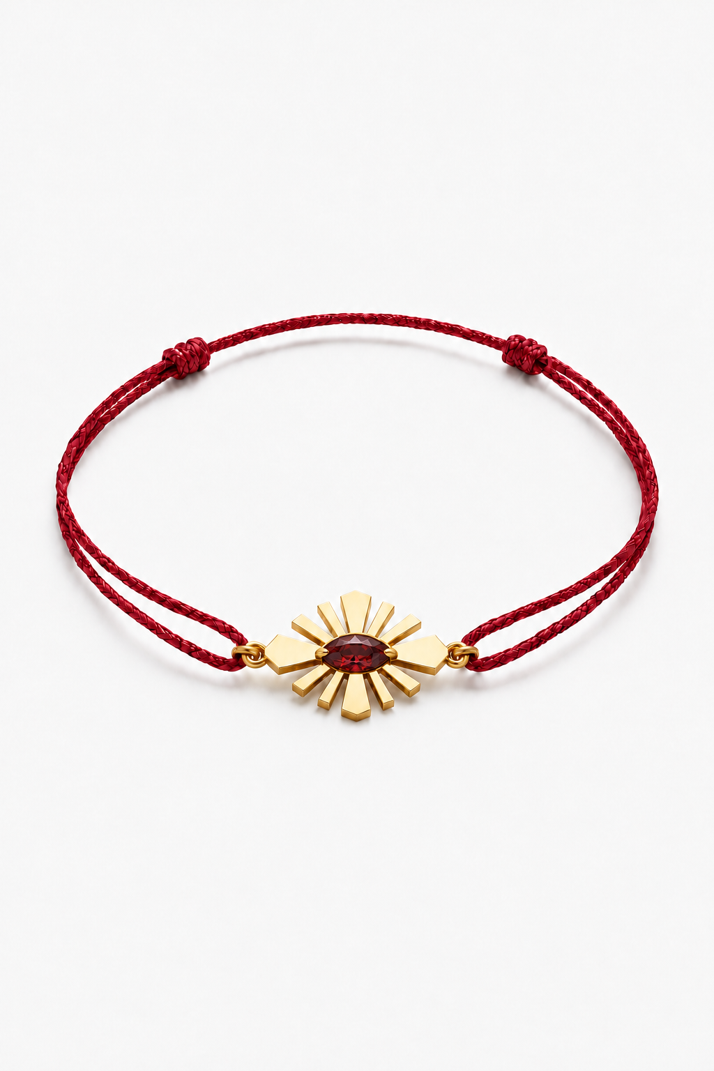 Bracelet Daisy Crush sur cordon - Rubis