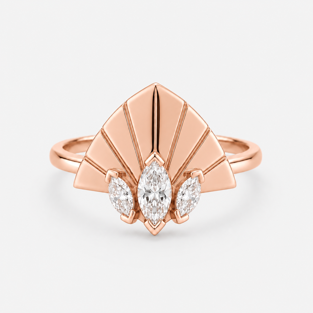 Bague Plume d'or