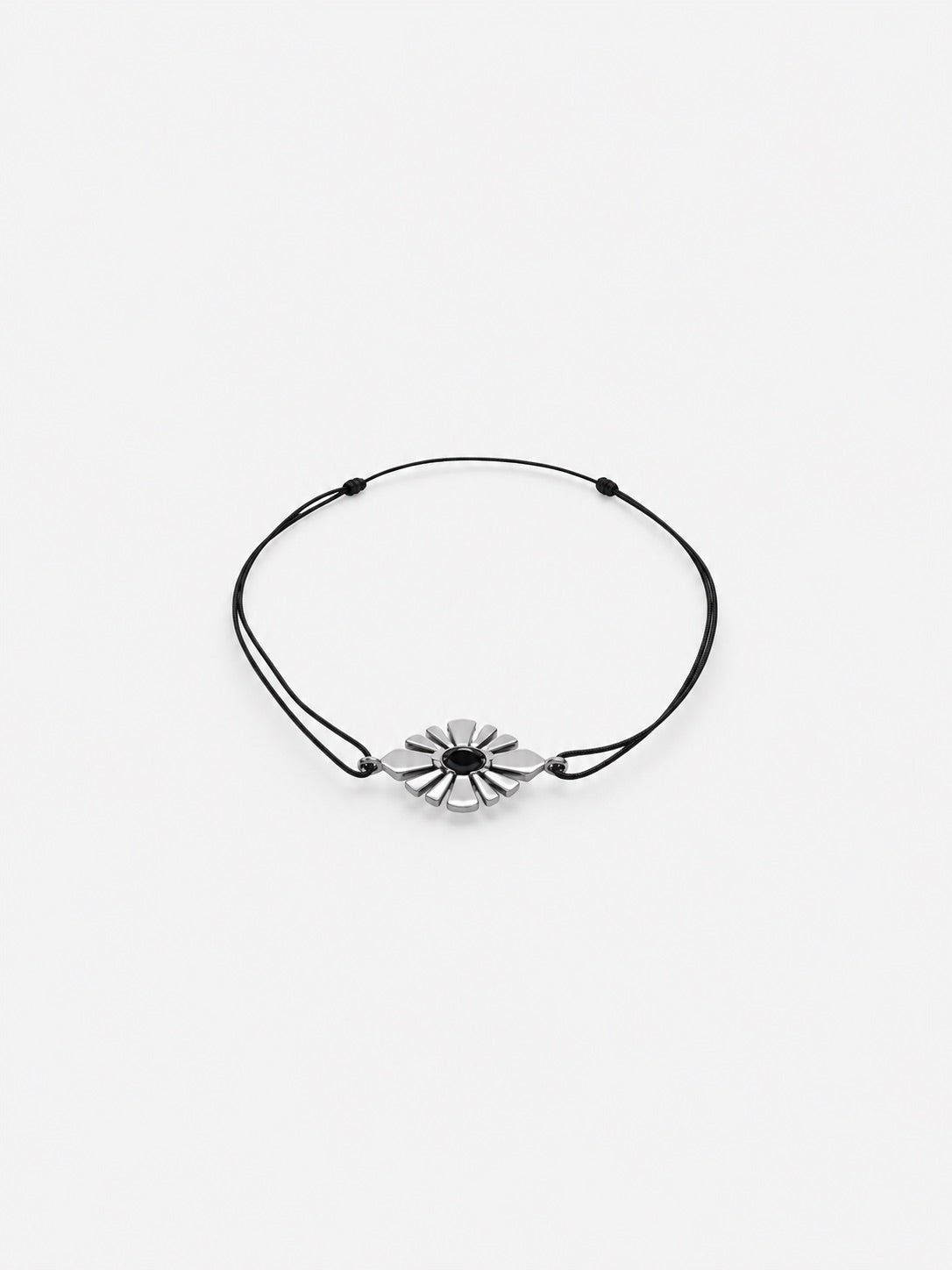 Bracelet Daisy Crush sur cordon - Diamant noir