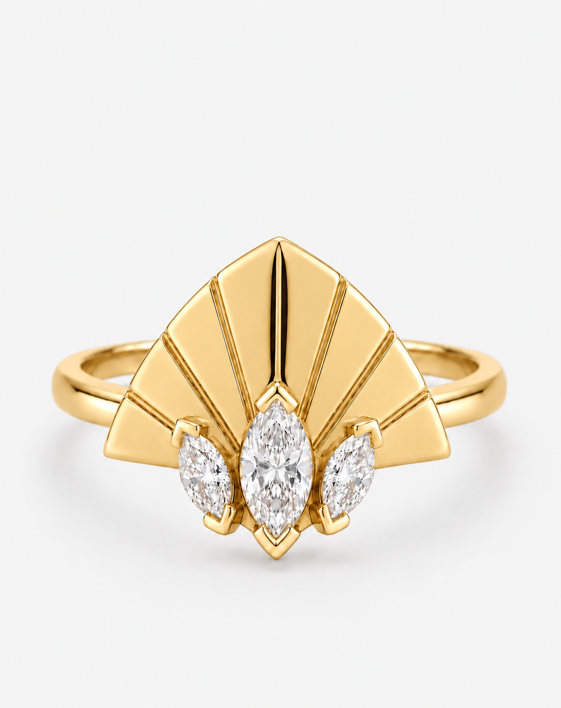 Bague Plume d'or