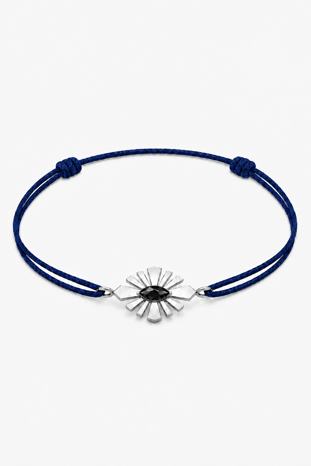 Bracelet Daisy Crush argent sur cordon