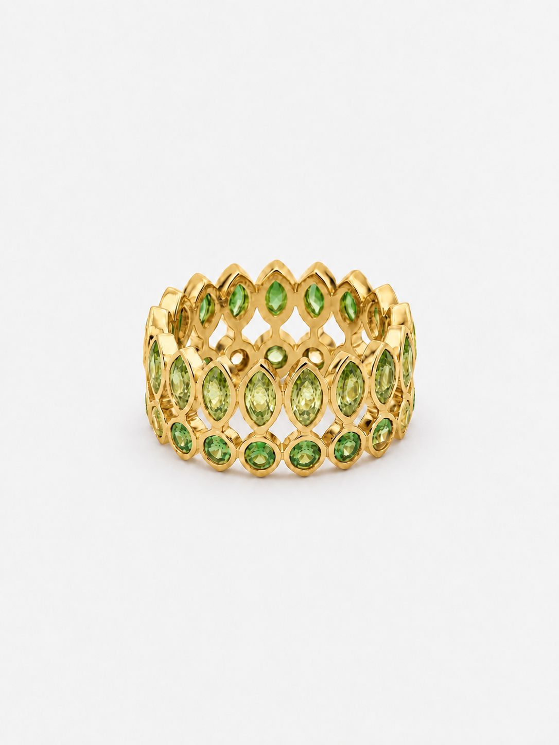 Reine Green Crown Ring