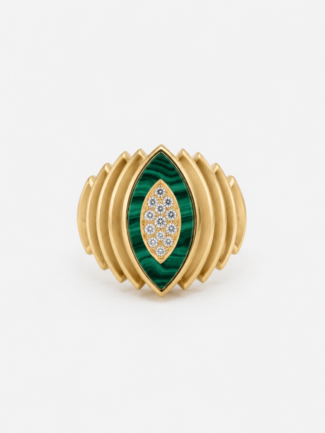 Chevalière Malachite
