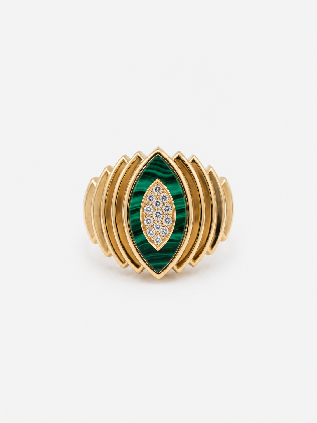Chevalière Malachite