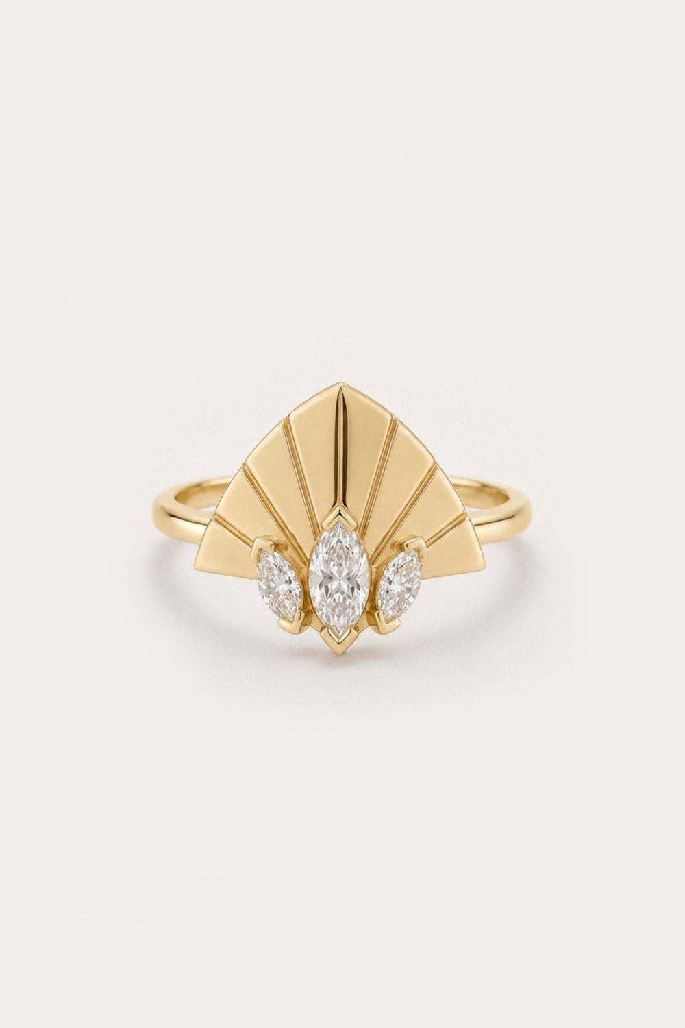 Bague Plume d'or