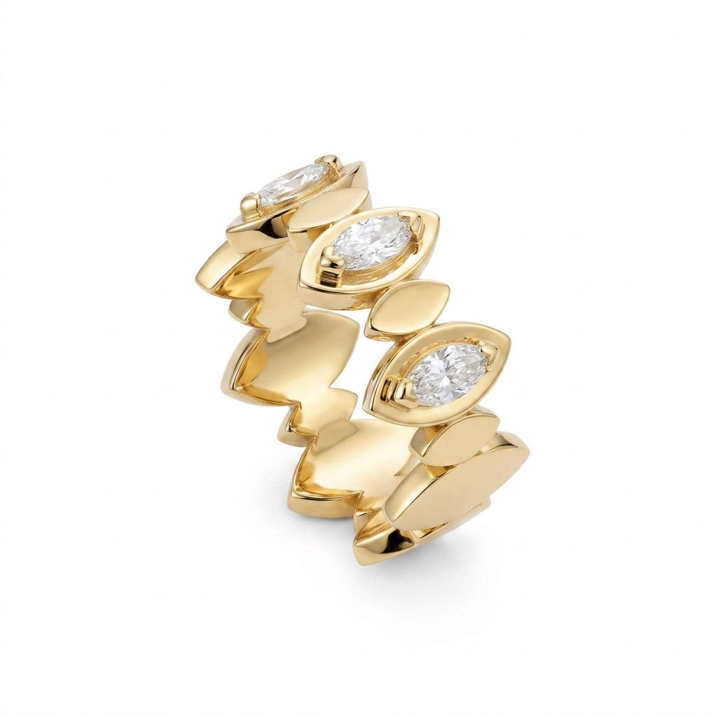 Bague Porte Joie 3 Marquises