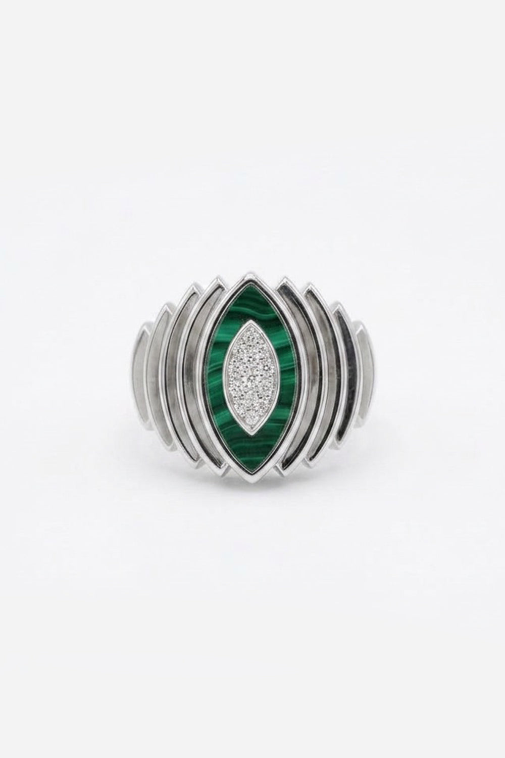 Chevalière Malachite