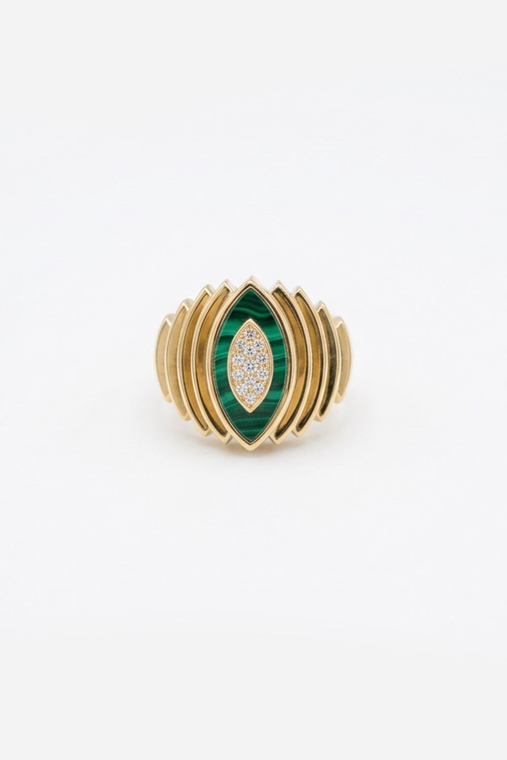 Chevalière Malachite