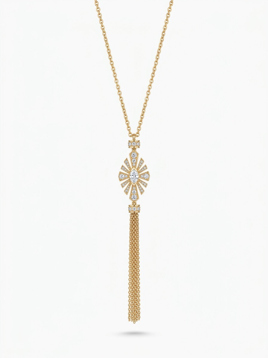 Pendentif Daisy Desire à frange