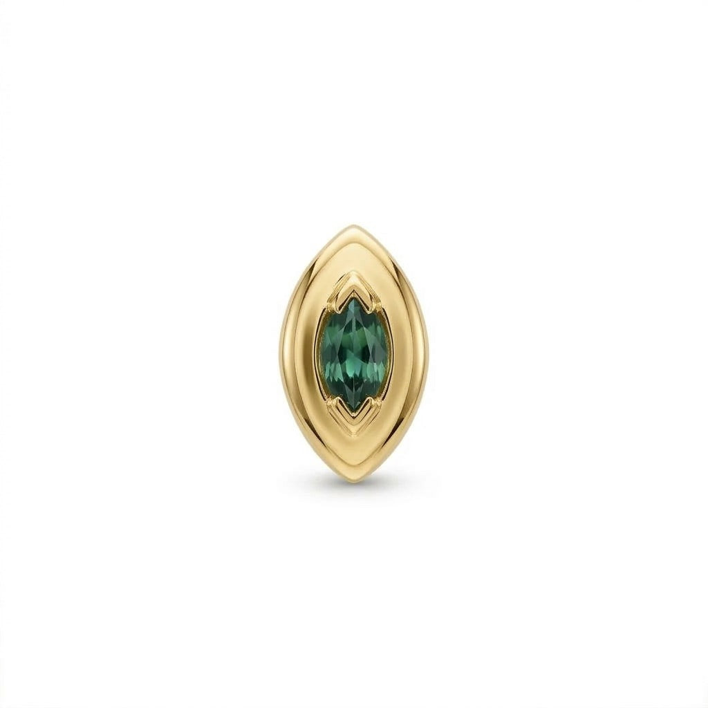 Puce Reine Saphir Vert