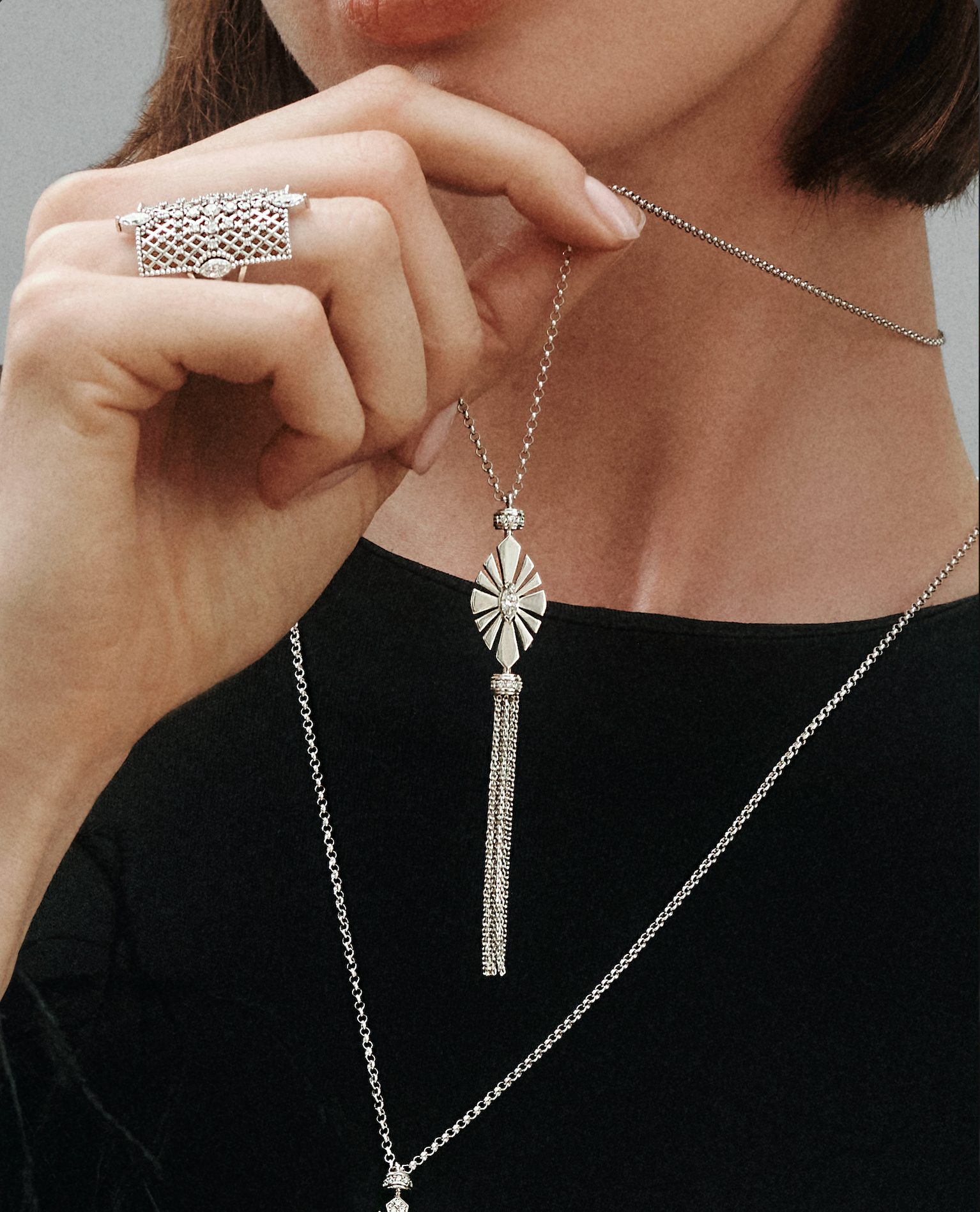 Pendentif Daisy Crush à frange