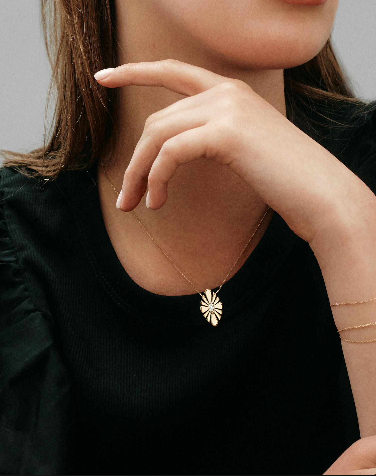 Pendentif Daisy Nude (moyen)